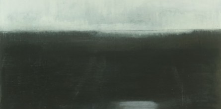 Mid Dark-abstract painting- artist Joanne Kaufman