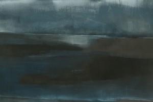 Mid Dark-abstract painting- artist Joanne Kaufman